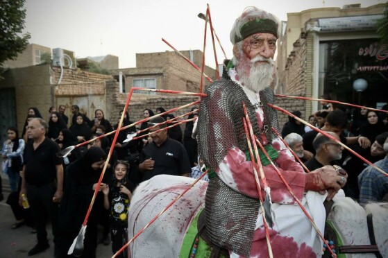 کاروان تعزیه در نوش آباد