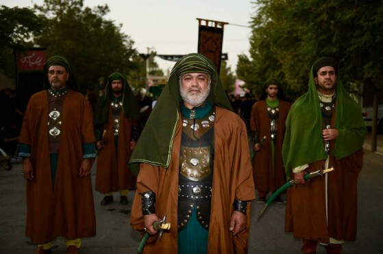 کاروان تعزیه در نوش آباد