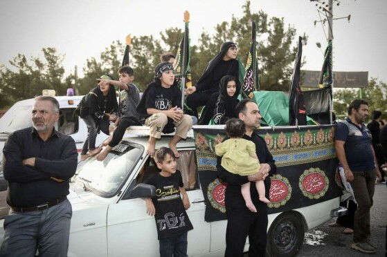 کاروان تعزیه در نوش آباد