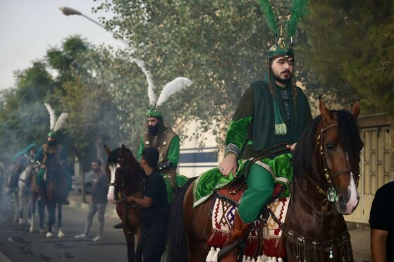 کاروان تعزیه در نوش آباد