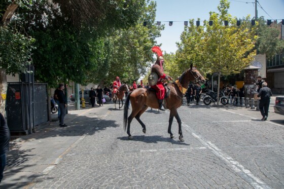 خیمه سوزان ظهر عاشورا - چهارراه گلوبندک تهران