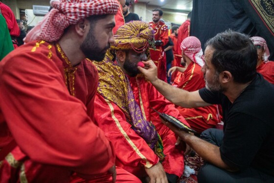 خیمه سوزان ظهر عاشورا - چهارراه گلوبندک تهران