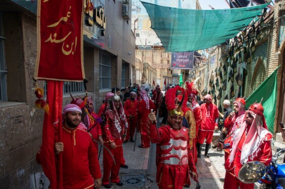 خیمه سوزان ظهر عاشورا - چهارراه گلوبندک تهران