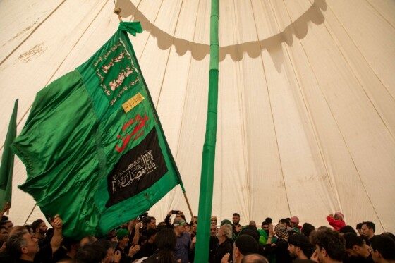 خیمه سوزان ظهر عاشورا - چهارراه گلوبندک تهران