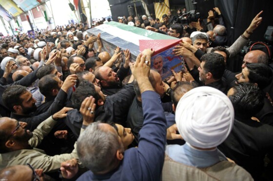 تشییع پیکر اسماعیل هنیه در تهران