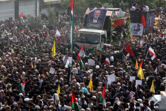 تشییع پیکر اسماعیل هنیه در تهران