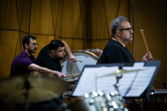 تمرین ارکستر سمفونیک تهران به رهبری آرش گوران
