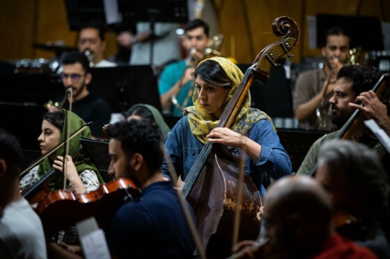 تمرین ارکستر سمفونیک تهران به رهبری آرش گوران