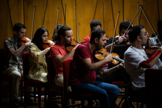 تمرین ارکستر سمفونیک تهران به رهبری آرش گوران