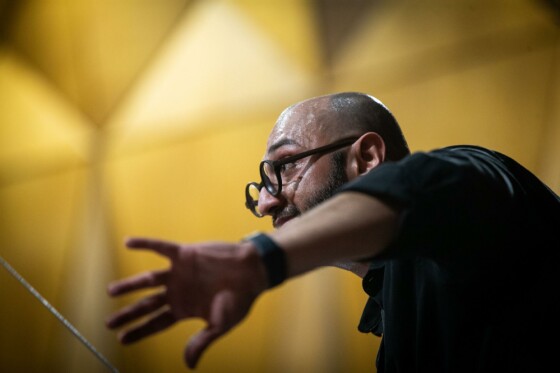 تمرین ارکستر سمفونیک تهران به رهبری آرش گوران