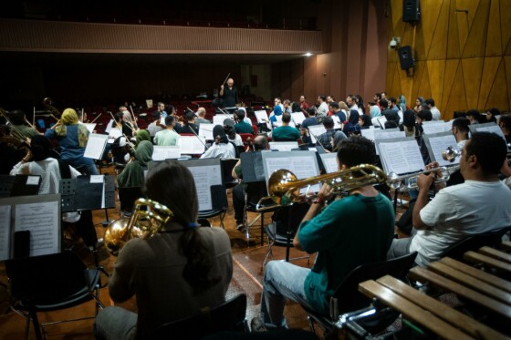 تمرین ارکستر سمفونیک تهران به رهبری آرش گوران