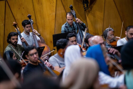 تمرین ارکستر سمفونیک تهران به رهبری آرش گوران