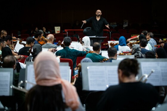 تمرین ارکستر سمفونیک تهران به رهبری آرش گوران