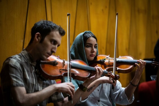 تمرین ارکستر سمفونیک تهران به رهبری آرش گوران