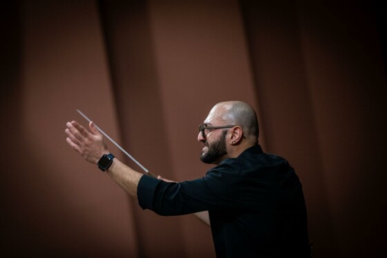 تمرین ارکستر سمفونیک تهران به رهبری آرش گوران