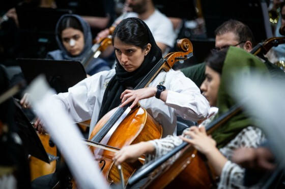 تمرین ارکستر سمفونیک تهران به رهبری آرش گوران