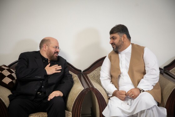 مراسم عرض تسليت شهادت سيد حسن نصرالله در دفتر حزب الله لبنان