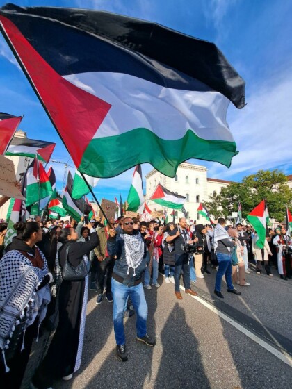 تظاهرات ضد صهیونیستی در مونیخ