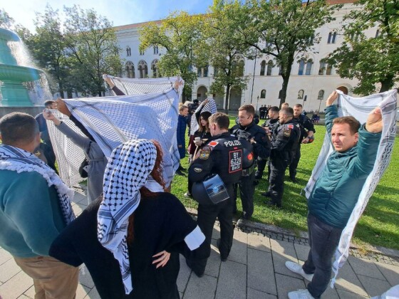 تظاهرات ضد صهیونیستی در مونیخ