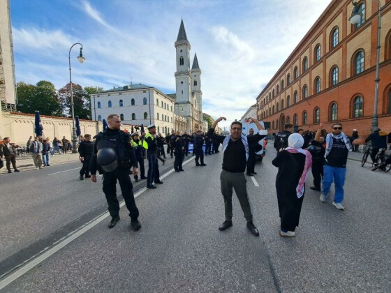 تظاهرات ضد صهیونیستی در مونیخ