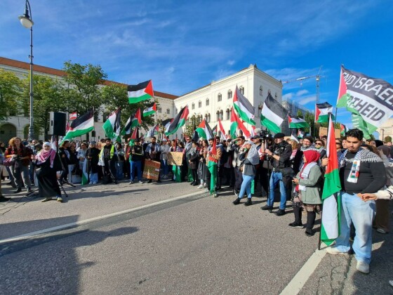 تظاهرات ضد صهیونیستی در مونیخ