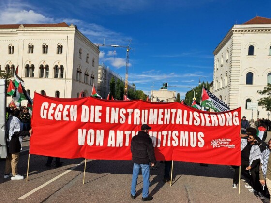 تظاهرات ضد صهیونیستی در مونیخ