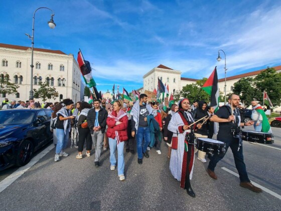 تظاهرات ضد صهیونیستی در مونیخ