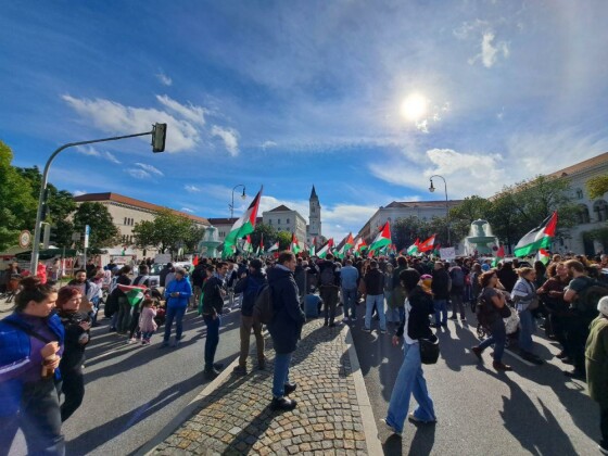 تظاهرات ضد صهیونیستی در مونیخ