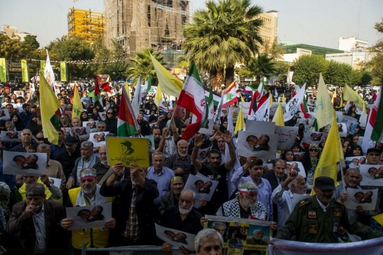 اجتماع مردمی «دفاع از جبهه مقاومت» در میدان فلسطین