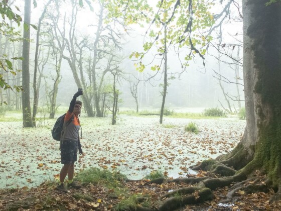 دوچرخه سواری در حاشیه مرداب ”دیوک” مازندران