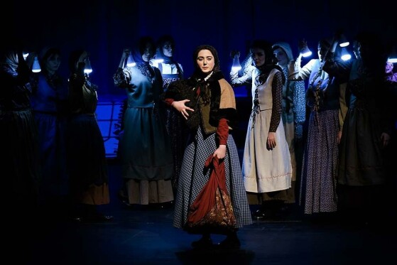 نمایش دایره گچی قفقازی