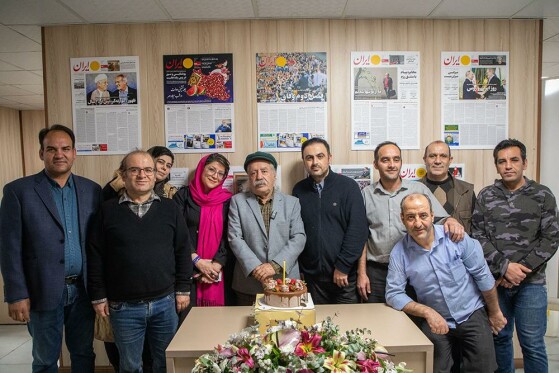 بهزاد فرهانی در تحریریه روزنامه ایران