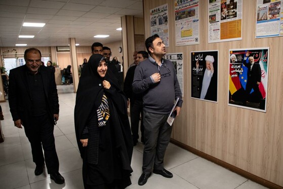 بازدید دکتر زهرا بهروز آذر از روزنامه ایران