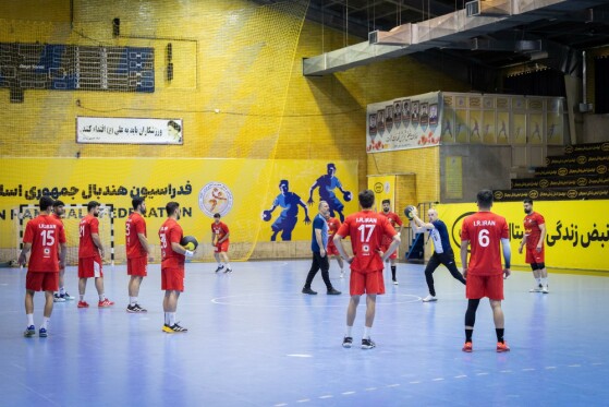 تمرین تیم ملی هندبال