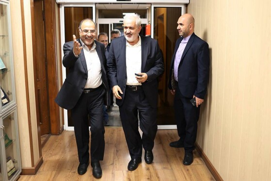 بازدید عباس علی آبادی وزیر نیرو از روزنامه ایران