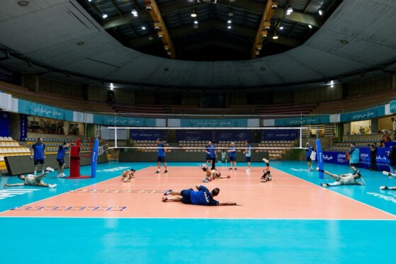 تمرین تیم ملی والیبال