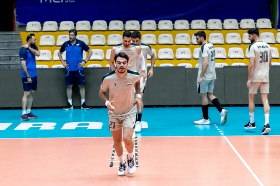 تمرین تیم ملی والیبال