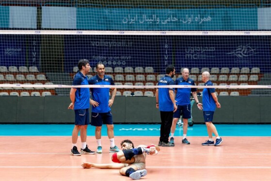 تمرین تیم ملی والیبال