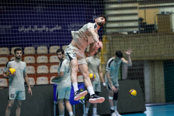 تمرین تیم ملی والیبال