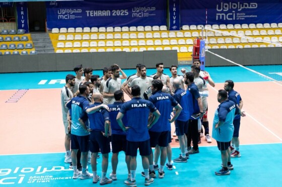 تمرین تیم ملی والیبال