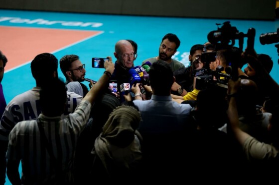 تمرین تیم ملی والیبال