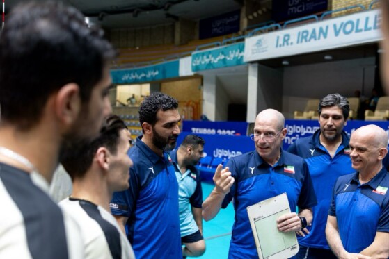 تمرین تیم ملی والیبال