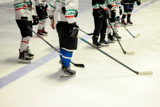 تمرین تیم ملی هاکی روی یخ جوانان بانوان