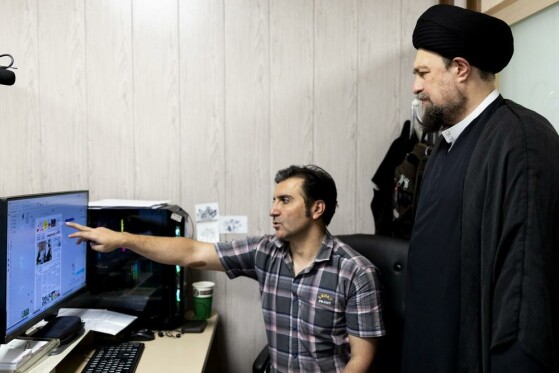 بازدید حجت الاسلام  والمسلمین سید حسن خمینی از موسسه فرهنگی مطبوعاتی ایران