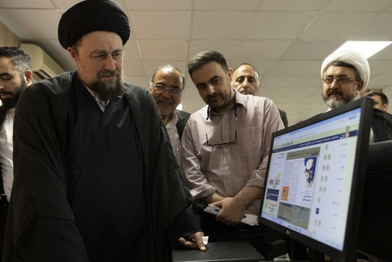بازدید حجت الاسلام  والمسلمین سید حسن خمینی از موسسه فرهنگی مطبوعاتی ایران