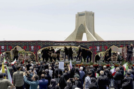 مراسم تشییع شهدای اقتدار _۲