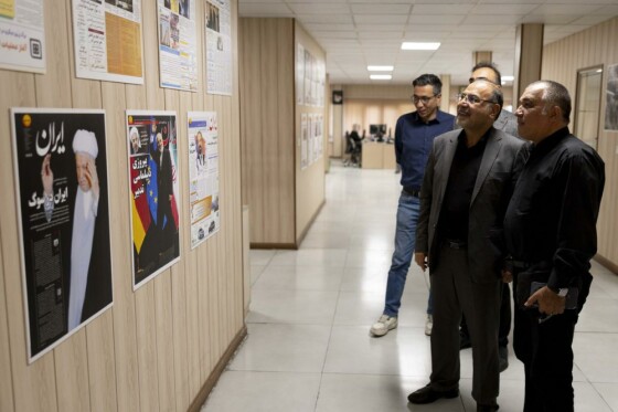 بازدید علی تاجرنیا رئیس هیئت مدیره باشگاه استقلال از روزنامه ایران