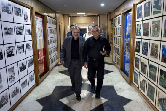 بازدید علی تاجرنیا رئیس هیئت مدیره باشگاه استقلال از روزنامه ایران