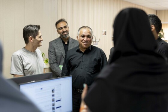 بازدید علی تاجرنیا رئیس هیئت مدیره باشگاه استقلال از روزنامه ایران