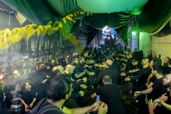 مراسم تاسوعای حسینی در بازار تهران